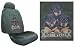 Car Truck SUV Rottweiler Trio with Bone Dog Print Seat Covers 2 Charcoal Grey Universal Low Back with Head Rest Covers Vehicle Bucket Seatcovers