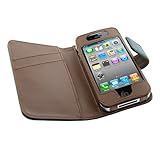 GTMax Premium Folio Wallet Leather Cover Case with belt Clip - Black / Brow ....