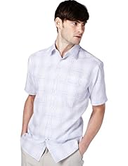 XXXL Space-Dye Dobby Checked Shirt