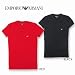 2011秋冬モデル♪【EMPORIO ARMANI/エンポリオ・アルマーニ】 STRETCH COTTON T-SHIRTS　半袖　丸首　クルーネックTシャツ　胸に小さなワンポイント　背中にドラゴン！