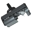 American DJ LED powered Moving mirror (scanner) fixture uses a 20 watt LED source and separate color and gobo wheel stand alone or dmx 512 capable