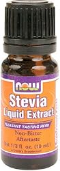 NOW Foods Stevia Glycerite Liquid Extract, 1/3 Ounce Glass Bottle (Pack of 5)