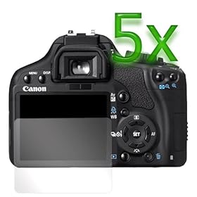 GTMax 5 LCD Screen Protector - 3.3 Inch for Canon Digital SLR EOS 450D/Rebel XSi