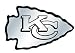 Kansas City Chiefs NFL Silver Auto Emblem