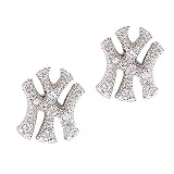 New York Logo Jewelry Sterling Silver C.Z. Stud Earrings by Jewels Lovers