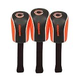 Chicago Bears NFL Mesh Barrel Headcovers (Set of 3)