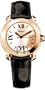 Chopard Happy Sport II 18k Rose Gold Diamond Watch 277471-5013