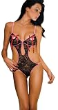 Rene Rofe Lace Show Me Teddy, Black, Small/Medium Rene Rofe Lace Show Me Teddy, Black, Small/Medium