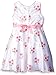 Youngland Girls' Coral Schiffli Occasion Dress With Crochet Lace Cardigan
