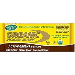 Organic Food Bar Active Green Chocolate, 12 Count