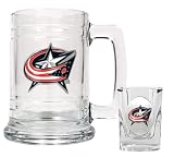 NHL Columbus Blue Jackets Boilermaker Set - Primary Logo