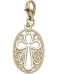 Rembrandt Charms Cross Charm with Lobster Clasp