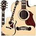 Gibson Songwriter Deluxe Custom EC Acoustic-Electric Guitar, Vintage Sunburst
