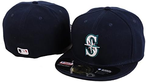 Seattle Mariners MLB Black 5950 Fitted Baseball Cap-8