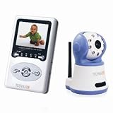 Technaxx Digital Wireless Kit Deluxe inkl. kabellose Kamera mit 6 cm (2,4 Zoll) LCD Receiver blau/weiß