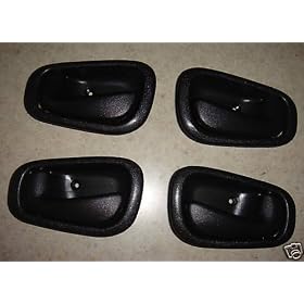 1998-2002 Set of 4 Chevy Prizm Black 2 LH Left Hand Drivers and 2 RH Right Hand Passenger Inside Door Handle Set 1999 2000 2001 Chevy Prizm Driver / Passengers Indoor Handle 98 99 00 01 02