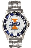 Illinois Fighting Illini Mens Competitor Stainless Steel Watch