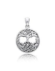Bling Jewelry Celtic Knotwork Tree of Life 925 Sterling Silver Pendant