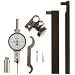 Mitutoyo 513-528T Pocket Type Dial Test Indicator, Full Set, Horizontal Type, 0.375" Stem Dia., White Dial, 0-20-0 Reading, 1.3" Dial Dia., 0-0.04" Range, 0.001" Graduation, +/-0.001" Accuracy