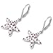 Sterling Silver Pink Cubic Zirconia Starfish title=