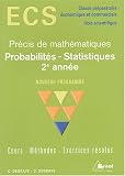 Probabilités - Statistiques 2e année ECS