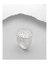 Flower Ring In 92.5 Sterling Silver