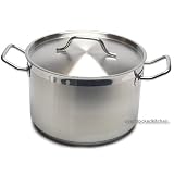 12 QT STAINLESS STEEL (COMMERCIAL GRADE NSF) STOCK POT W  LID by overstockedkitchen