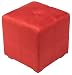 Kitchen & Housewares : Global Distinctions PC050111-RD Square Micro Suede Ottoman, Red