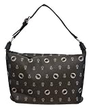 Hunting World At Ease Monogram Navy Fabric Handbag 9558NV