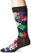 K. Bell Men's Geometric Pattern Novelty Crew Socks, Jigsaw Puzzle (Black), Shoe Size: 6-12
