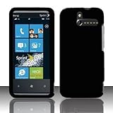 Black Rubberized Hard Case Cover Protector for HTC 7 Pro