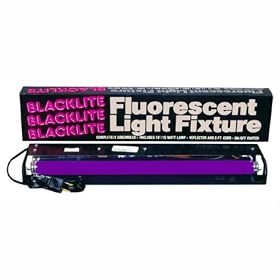 18" Size Flourescent Blacklite Party Light Fixture