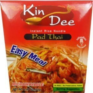 Instant Rice Noodle Pad Thai Flavor Easy Meal Thai Food Net Wt 70g (2.47 Oz) X 3 Boxes by Kin Dee