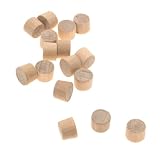 Saunders Brothers F38F 3/8 Birch Flat Head Screwhole Plugs 15 Per Bag