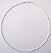 16" 1.8mm Silver Plated Ribbed Choker Necklace (1)