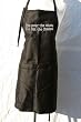 Black Embroidered Apron "You Pour the Wine I'll Cut the Cheese"