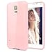Galaxy S5 Case,[2PCS HD Screen Protectors]by Ailun,Galaxy i9600,Shock-Absorption Bumper,Anti-Scratch,Fingerprint&Oil Stain,Slim&Light,Shell Soft Dual Color TPU Back Cover,Siania Retail Package[Pink]