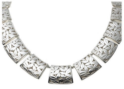 Sterling Silver Hana Design Necklace, 17 by Zina