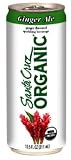 Santa Cruz Organic Sparkling Beverage, Ginger Ale, 10.5-Ounce Cans (Pack of 24)