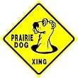 PRAIRIE DOG CROSSING sign * endangered