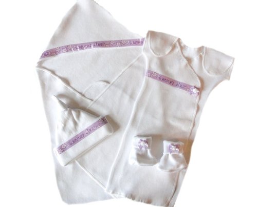 Heaven Sent Baby Gown Set (Five sizes!), Newborn 8-12 Pounds