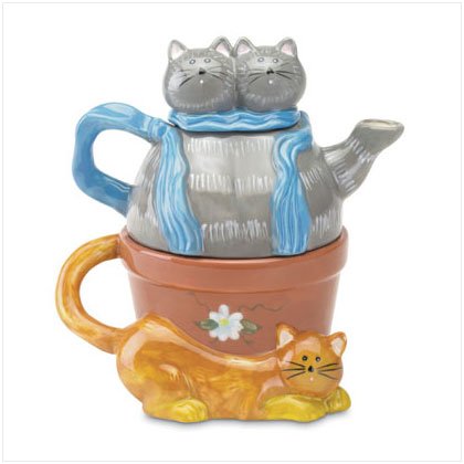 Purr-Fect Tea for One Teapot Set - Style 32299