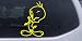 5.5in X 8in Yellow -- Tweety Bird Wink Cartoons Car Window Wall Laptop Decal Sticker