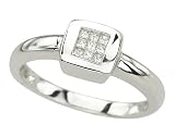 14K White Gold Diamond Ring