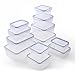 Elaine'Store Plastic Airtight Food Container (Set of 12)