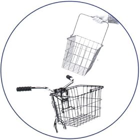 Wald 3133 Q-R Bolt-On Front Handlebar Bike Basket Wald 3133 Q-R Bolt-On Front Handlebar Bike Basket