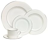 Lenox Tribeca Platinum-Banded Bone China 20-Piece Dinnerware Set, Service for 4