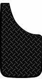 Black Diamond Plate Style 9x15 Easy Fit Mud Guards - Set of 2