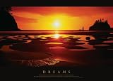 Dreams Motivational Sunset Inspirational College Art Poster Print - 16" X 20"