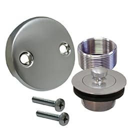 Plumbest B51-55BS Lift and Turn Bath Waste Conversion Kit, Brushed Stainless
